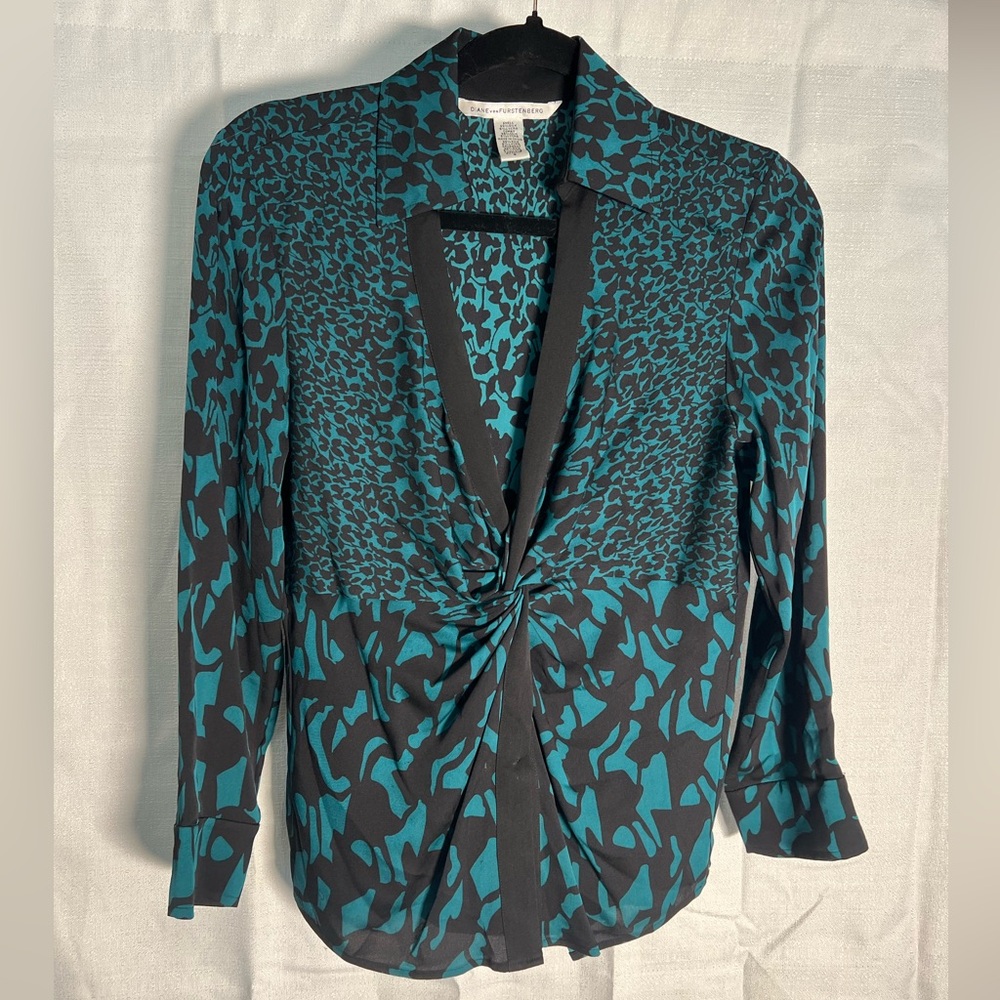 Diane Von Furstenberg Silk Women Blouse-‎ 8